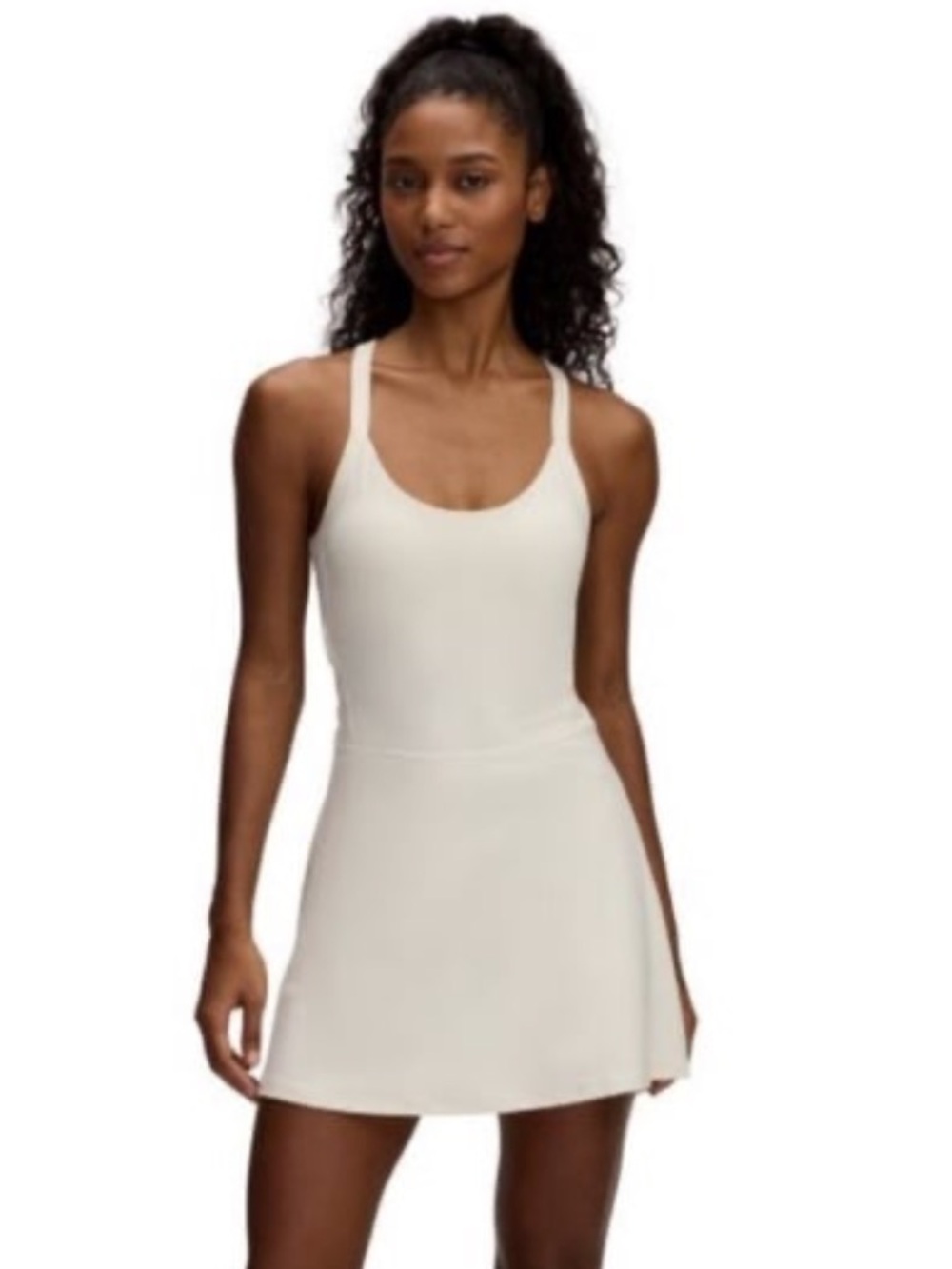 Under Armour Meridian Cream Racerback Active Mini Dress
